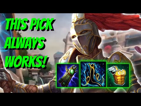 THIS SUPPORT PICK WORKS IN ANY SITUATION! | Athena Support - SMITE Ranked Conquest