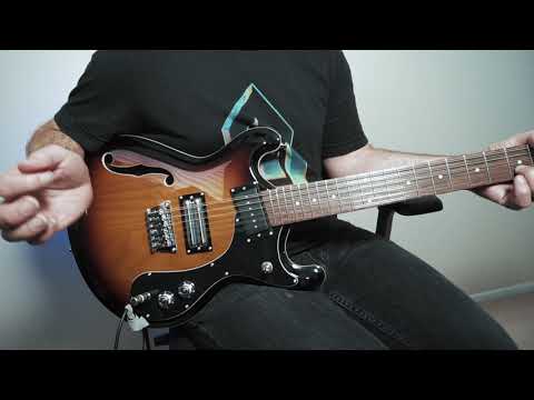 Danelectro 66-12, 12-string Electric Guitar - Transparent 3-Tone 