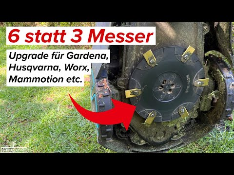 6 statt 3 Klingen - Das bringt ein Upgrade deines Mähroboters! Gardena, Husqvarna, Worx Messerteller