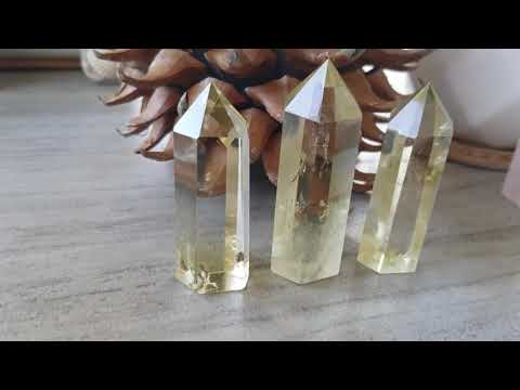 Pure Citrine Point Obelisk. Metaphysical Crystals, Manipura Chakra, Wealth, Abundance Crystals