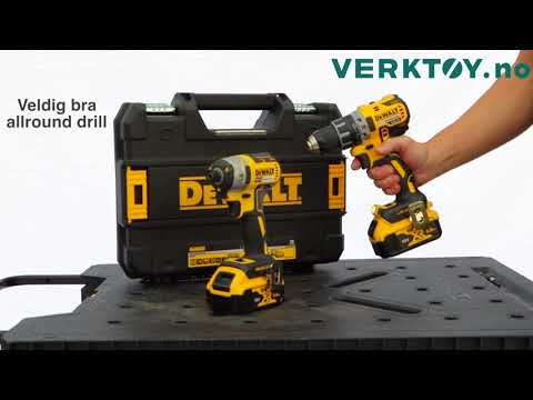 DeWalt  suktuvų rinkinys DCK268P2T-QW (DCD791+DCF887) 2x5.0Ah video