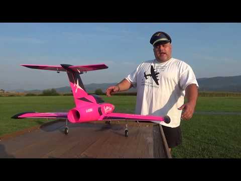 H-King SkySword Pink 70mm EDF Jet 990mm (40") PNF Maiden Flight