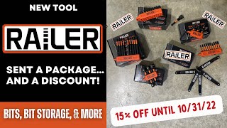 Railer Tools sent me some Stuff... and a Discount Code! Bits & Bit Storage for your Tool Bag & More