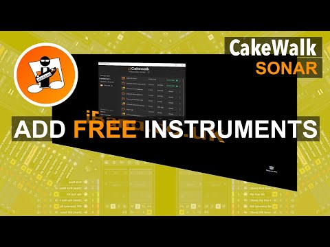 How to add the free cakewalk virtual instruments to Cakewalk Sonar 