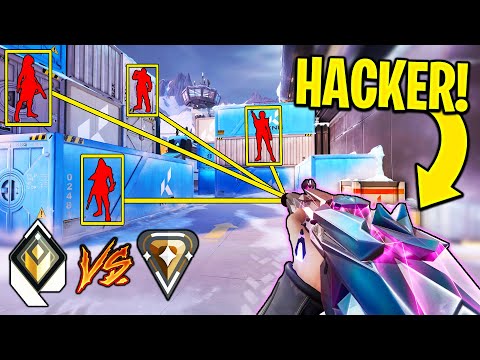 Valorant: 2 Wall Hacking Radiant VS 5 Bronze Players! - Who Wins?