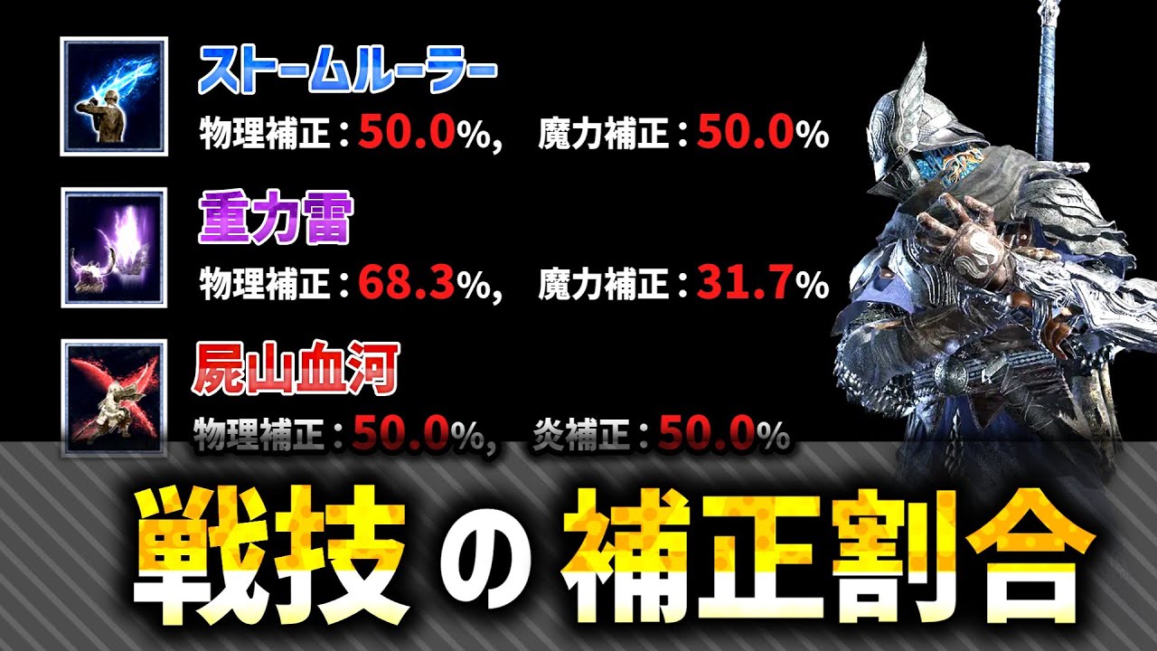 【全戦技を解説】誰も知らない戦技の補正割合を検証！　#Eldenring #nightreign