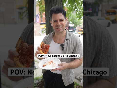 POV: New Yorker visits Chicago #shorts #chicago #newyork