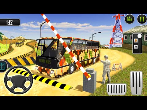 Army Bus Driving 2021 - Military coach Passenger Transporter – New Android gameplay
