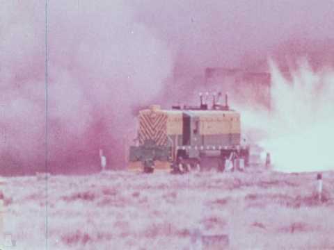 Rocket-powered Train Smashes Nuclear Waste Cask...for Science