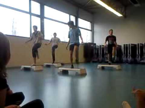 Lucas, Romain, Tarkan et Benjamin ; Step