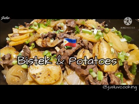 How To Make Filipino Bistek (Beef Steak), Potatoes & Onions