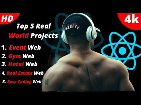 Top 5 Real World Web Apps Using REACT.JS From Scratch For Beginners in 2022  | REACT.JS COURSE