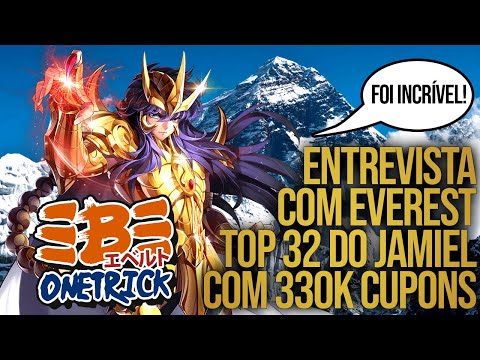 ENTREVISTA COMPLETA COM O EVEREST - O PARTICIPANTE DO ÚLTIMO JAMIEL COM 330k - SAINT SEIYA AWAKENING