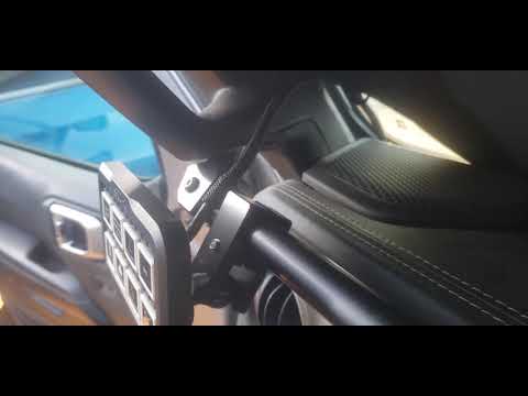 Jeep JLUR dash mount using  Anvil Overland and  67 Designs