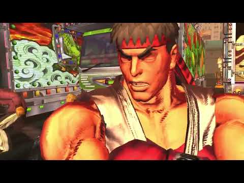 Street Fighter x Tekken Ryu & Ken Vs. Nina & Kazuya