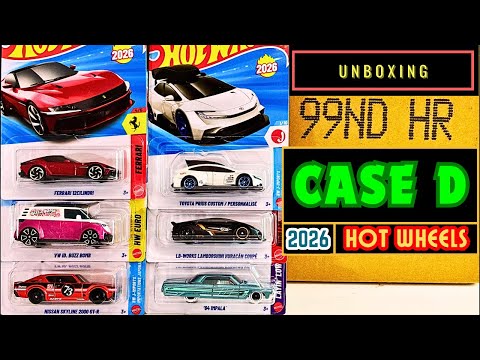 Unboxing - Hot Wheels 2026 Case D