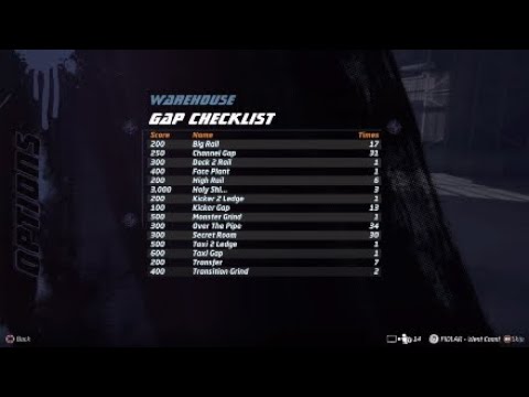 Tony Hawk's Pro Skater 1 + 2 All Warehouse  Gaps