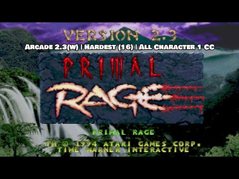 Primal Rage Arcade v2.3(w) | Hardest (16) | All Character 1CC