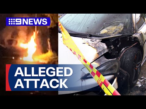 Luxury car destroyed in alleged arson attack | 9 News Australia