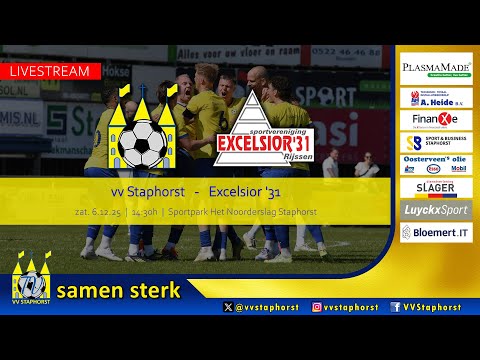 vv Staphorst - Excelsior '31 | 6.12.2025 | Livestream