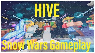 Hive Minecraft PE / Bedrock Snow Wars Full Gameplay
