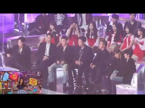 EXO, WANNA ONE & Gfriend Reaction to Twice Likey - Fancam 2018