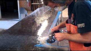 Putting A Half Inch Radius On Jet Mist Granite