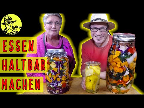 Essen haltbar machen - Gemüse einlegen wie Sauerkraut - Krisenvorrat anlegen