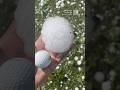 Huge hail falls on Minnesota golf course