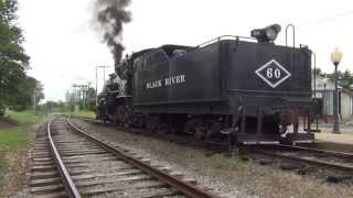 preview picture of video 'Black River & Western RR Steam Locomotive #60 Flemington Run-Around (3 of 3)'