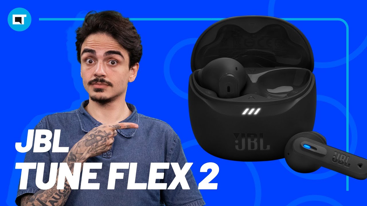 Miniatura da avaliação em vídeo de Fone de Ouvido Bluetooth JBL Tune Flex 2 Com Cancelamento de Ruído