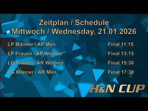 H&N Cup 21.01.2026 Finals Luftpistole & Luftgewehr Frauen & Männer