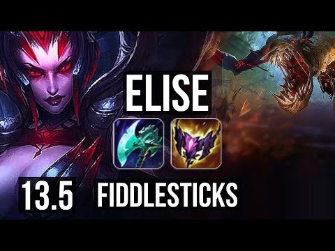 ELISE vs FIDDLESTICKS (JNG) | 2/0/10, 70% winrate | KR Master | 13.5