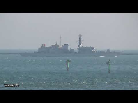 HMS LANCASTER F229 IN PLYMOUTH SOUND - 1st March 2021