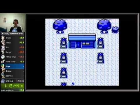 Pokemon Blue: 1:57 Speedrun Glitchless Single Segment Speed Run