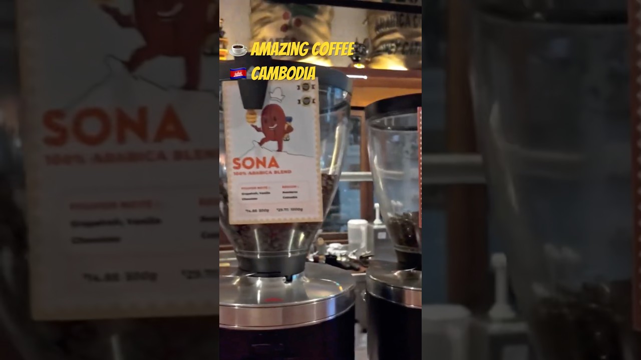 ☕️🇰🇭 Most Amazing Coffee in Asia #visitcambodia #visitsiemreap #coffee #coffeeculture #travel