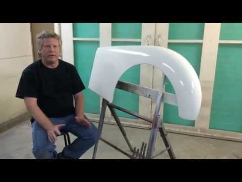 Blending Paint on a Triumph TR3 Fender