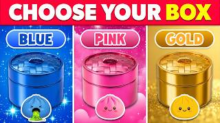 Choose Your Box 🎁 Pink 🎀 Gold 💛 Blue 💙 Good Or Bad Squishy Dumpling
