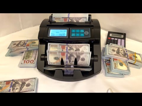 Counting 100k Dollars With 100 Bills | Using A Money Machine