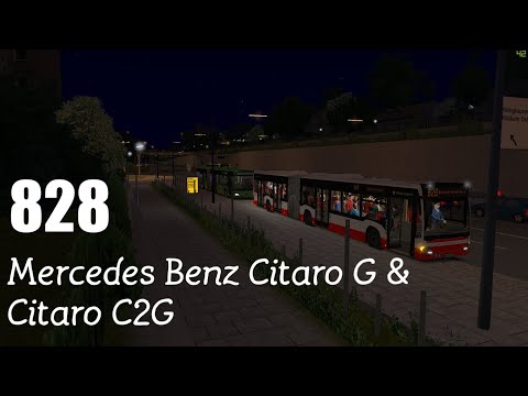 Mercedes Benz Citaro C2G & O530G Ahlheim Laurenzbach 828(Flughafen Ter to Bahnhof Niderberg)[OMSI 2]