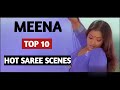 Meena Top 10 Hot Saree Scenes Of Meena