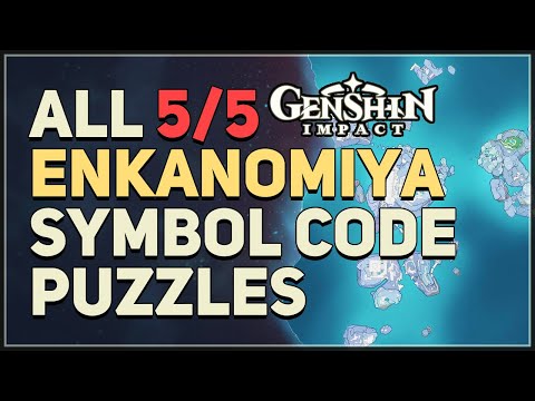 All Enkanomiya Symbol Code Puzzles Genshin Impact
