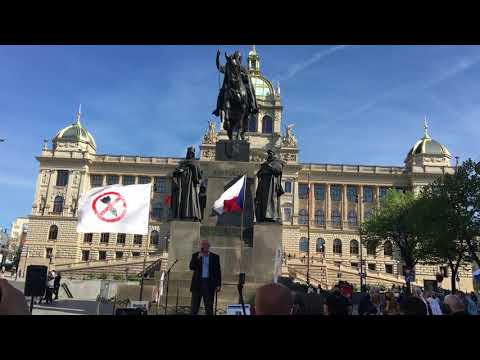 Josef Skála 9.5.2021 na shromáždění proti fašismu