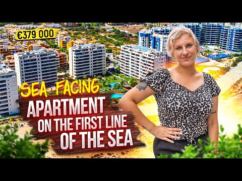 Sea Facing. Apartment on the first line of the sea in Spain. Apartment tour in Spain
