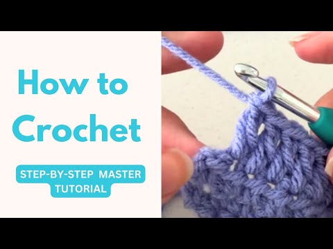Learn How to Crochet in Under an Hour! ABSOLUTE Beginner Tutorial (Slow Step-by-Step Instructions)