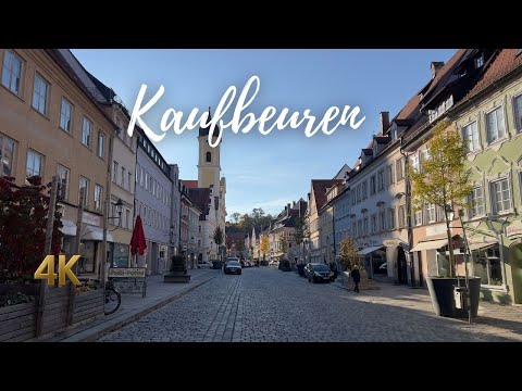 Walking in Kaufbeuren, Germany 🇩🇪 | Beautiful Medieval Town in Bavaria 4K 60fps