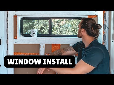 Installing Our CRL Window + Window Frame | Van Life Build Series
