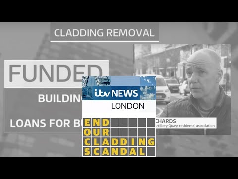 Cladding Crisis Funding -  Leaseholders' Reaction in London - ITV London News - 10/02/21