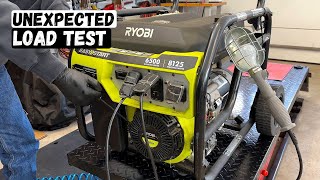 Unexpected Load Test Result - Ryobi Easy Start Generator / Will Not Start