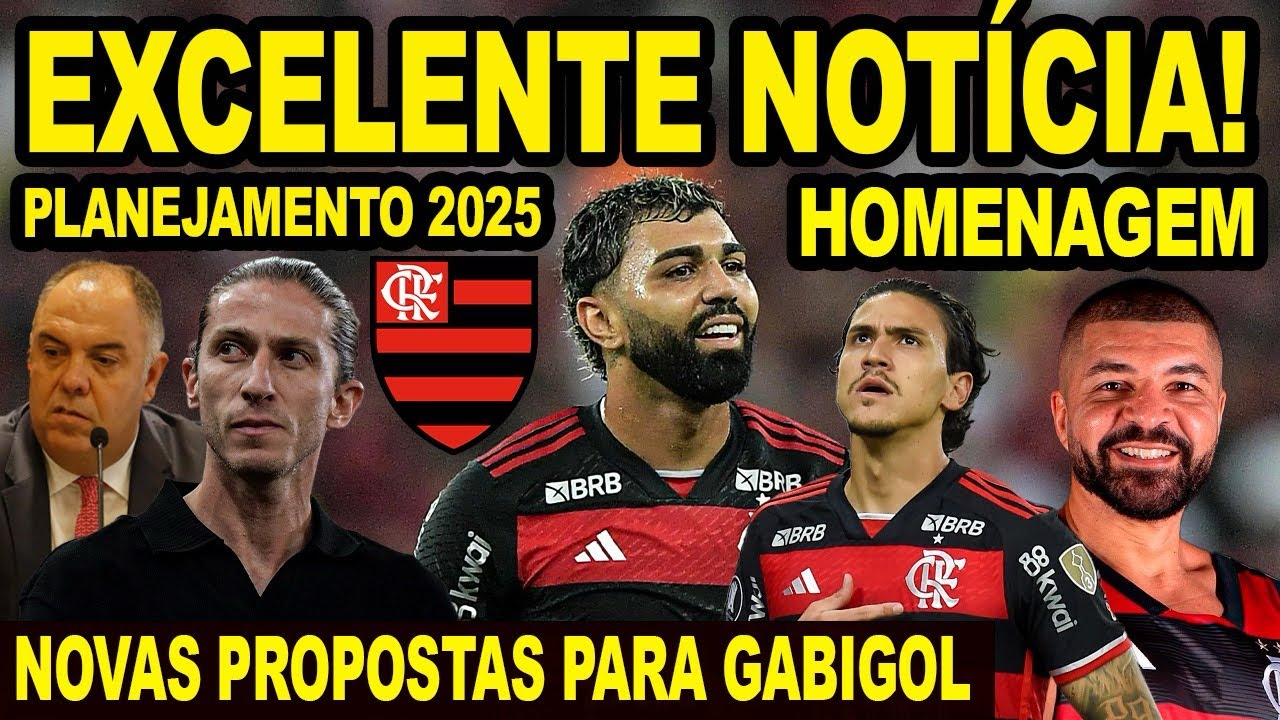 EXCELENTE NOTÍCIA NO FLAMENGO! NOVAS PROPOSTAS NA MESA DE GABIGOL! HOMENAGEM NA GAVIA PARA IDOLO! E+